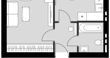 Apartamento 1 habitación en Aprelevka, Rusia