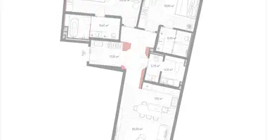 Квартира 2 комнаты в Москва, Россия