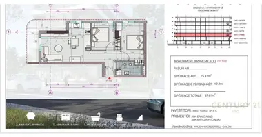 Apartamento 3 habitaciones en Golem, Albania