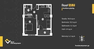 Studio apartment 1 bedroom in Tbilisi, Georgia
