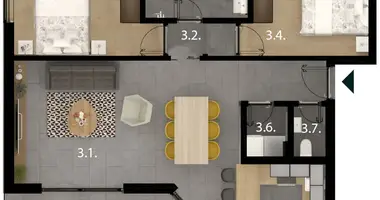 Appartement 2 chambres dans Opcina Dezanovac, Croatie