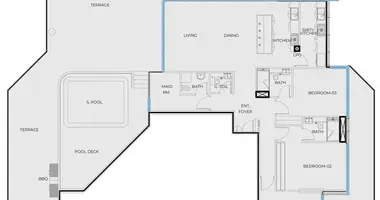 3 bedroom apartment in Dubai, United Arab Emirates