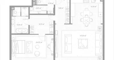Apartamento 1 habitación en Moscú, Rusia
