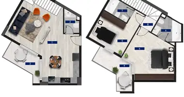 Appartement 3 chambres dans Alanya, Turquie