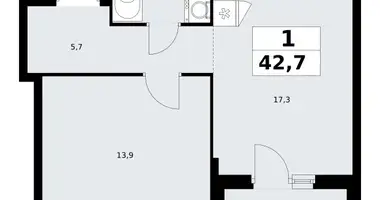 Appartement 1 chambre dans Troïtsk, Russie
