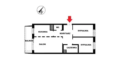 Mieszkanie 3 pokoi w Poznań, Polska