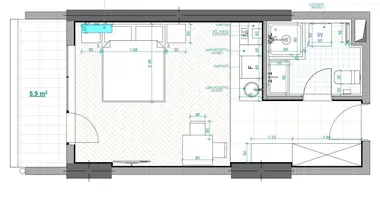 Estudio 1 habitación en Batumi, Georgia