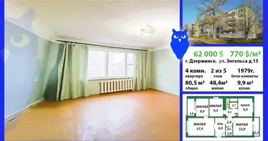 Wohnung 4 zimmer in Dsjarschynsk, Belarus