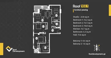 Apartamento 4 habitaciones en Tiflis, Georgia