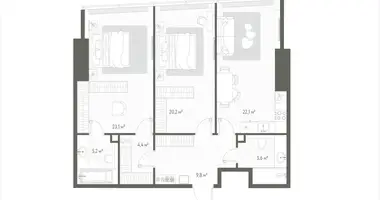 Квартира 2 комнаты в Россия