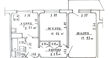 Wohnung 2 zimmer in Minsk, Belarus