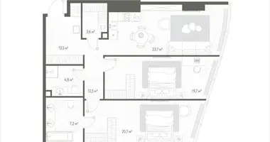 Квартира 2 комнаты в Россия
