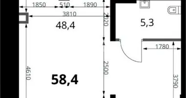 Propiedad comercial 58 m² en Kommunarka, Rusia