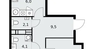 Mieszkanie 3 pokoi w Kommunarka, Rosja