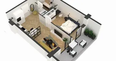 Квартира 2 комнаты в Батуми, Грузия