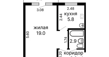Квартира 1 комната в Минск, Беларусь