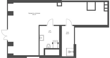 Propriété commerciale 61 m² dans Moscou, Russie