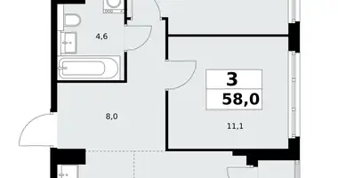 Квартира 3 комнаты в район Коммунарка, Россия