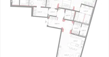 Wohnung 2 zimmer in Moskau, Russland