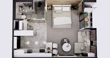 Studio apartment 1 bedroom in Ban Bang Thao, Thailand