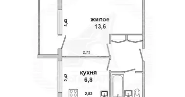 Квартира 1 комната в Мухавецкий сельский Совет, Беларусь