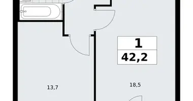 1 room apartment in Kommunarka, Russia