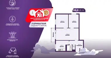 Wohnung 3 zimmer in Minsk, Belarus