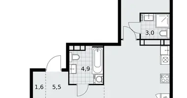 Квартира 3 комнаты в район Коммунарка, Россия