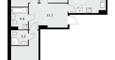 Appartement 3 chambres dans Kommunarka, Russie