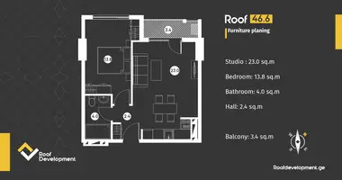 1 bedroom apartment in Tbilisi, Georgia
