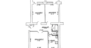 Apartamento 3 habitaciones en Samahvalavicy, Belarús