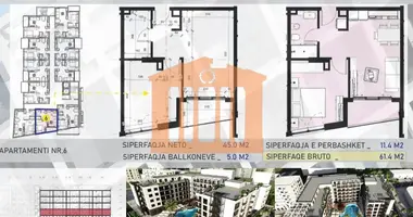 Квартира 2 комнаты в Golem, Албания