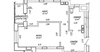 Appartement 2 chambres dans Minsk, Bélarus