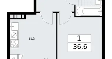 Mieszkanie 1 pokój w Wnukowo, Rosja