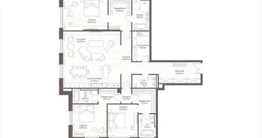 Mieszkanie 3 pokoi w Moskwa, Rosja