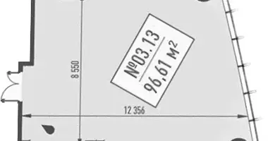 Oficina 95 m² en Moscú, Rusia