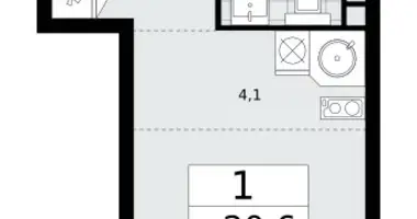 Mieszkanie 1 pokój w Kommunarka, Rosja