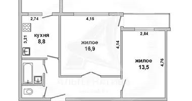 2 room apartment in Brest, Belarus