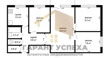 Mieszkanie 4 pokoi w Muchaviecki sielski Saviet, Białoruś