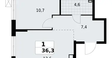 Mieszkanie 1 pokój w Krasnoye Selo, Rosja