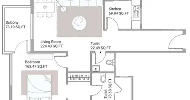Appartement 1 chambre dans Ajman, Émirats arabes unis