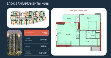 Wohnung 2 zimmer in Batumi, Georgien