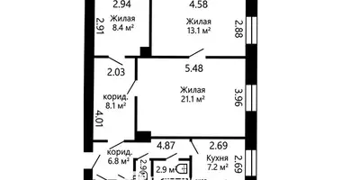 Квартира 3 комнаты в Минск, Беларусь