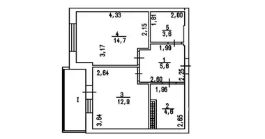 Apartamento 1 habitación en Odesa, Ucrania