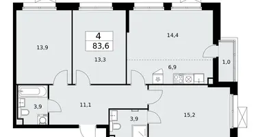 Appartement 4 chambres dans Kommunarka, Russie