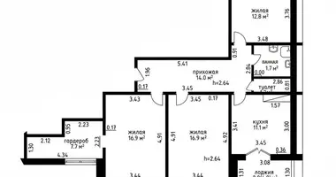 3 bedroom apartment in Sienica, Belarus