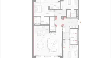 Apartamento 3 habitaciones en Moscú, Rusia