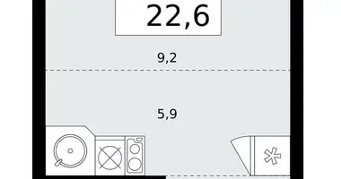 Квартира 1 комната в район Коммунарка, Россия