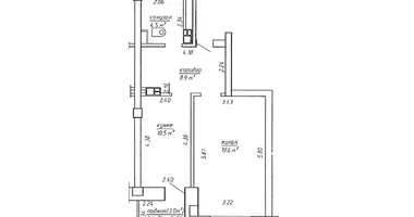 Wohnung 1 zimmer in Minsk, Belarus