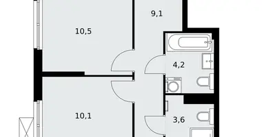 Квартира 3 комнаты в район Коммунарка, Россия